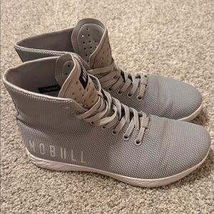 NOBULL Light Gray High-Top Trainers